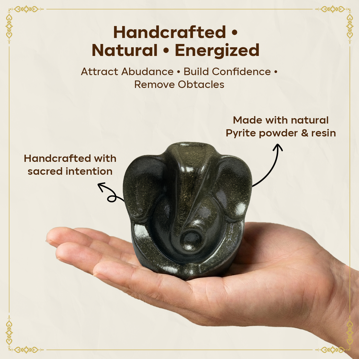 Pyrite Ganesha Idol
