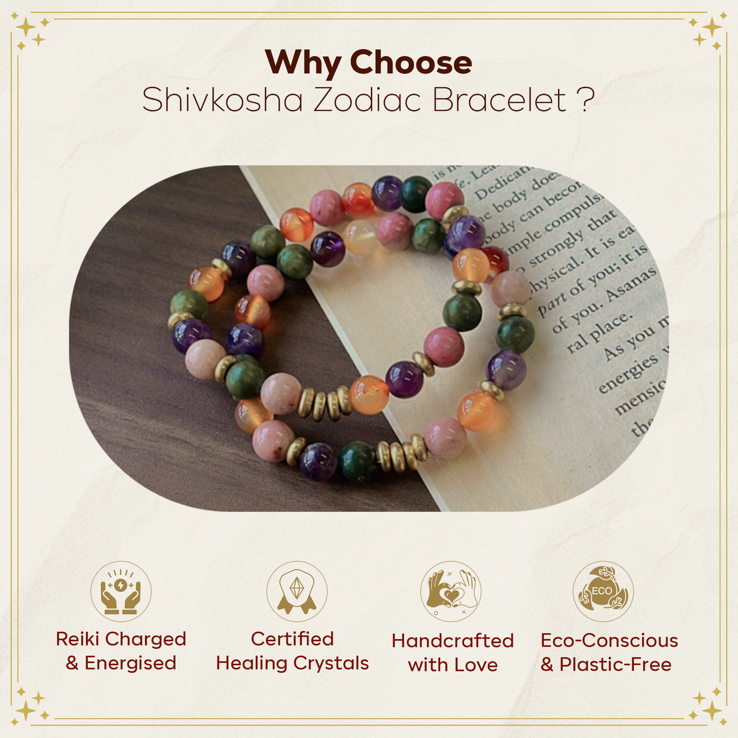 Taurus Zodiac Gemstone Bracelet