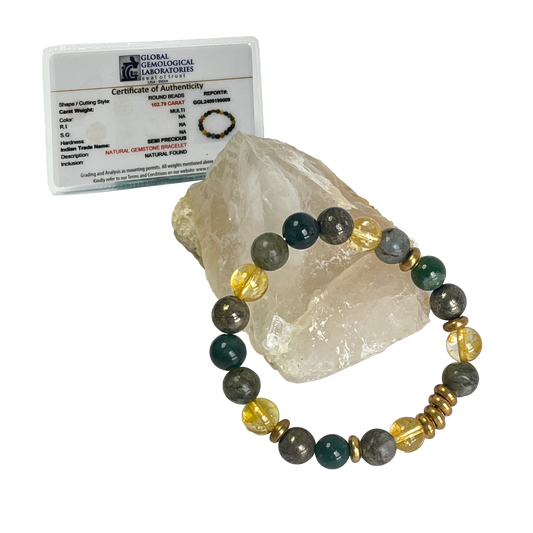 Gemini Zodiac Gemstone Bracelet