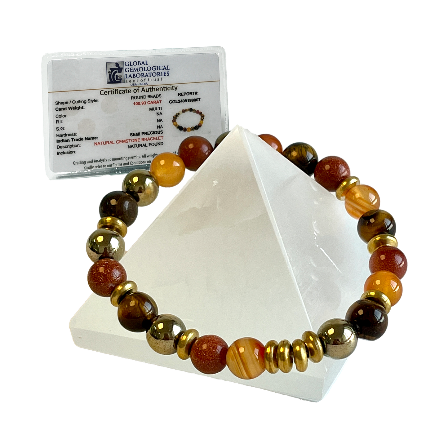 Leo Zodiac Gemstone Bracelet