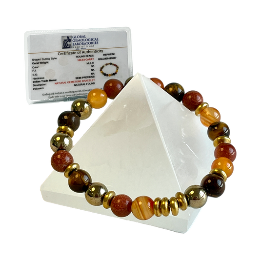 Leo Zodiac Gemstone Bracelet