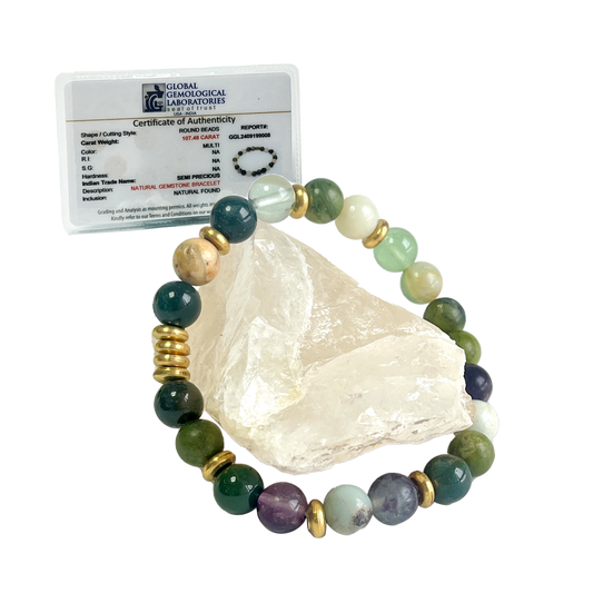 Virgo Zodiac Gemstone Bracelet
