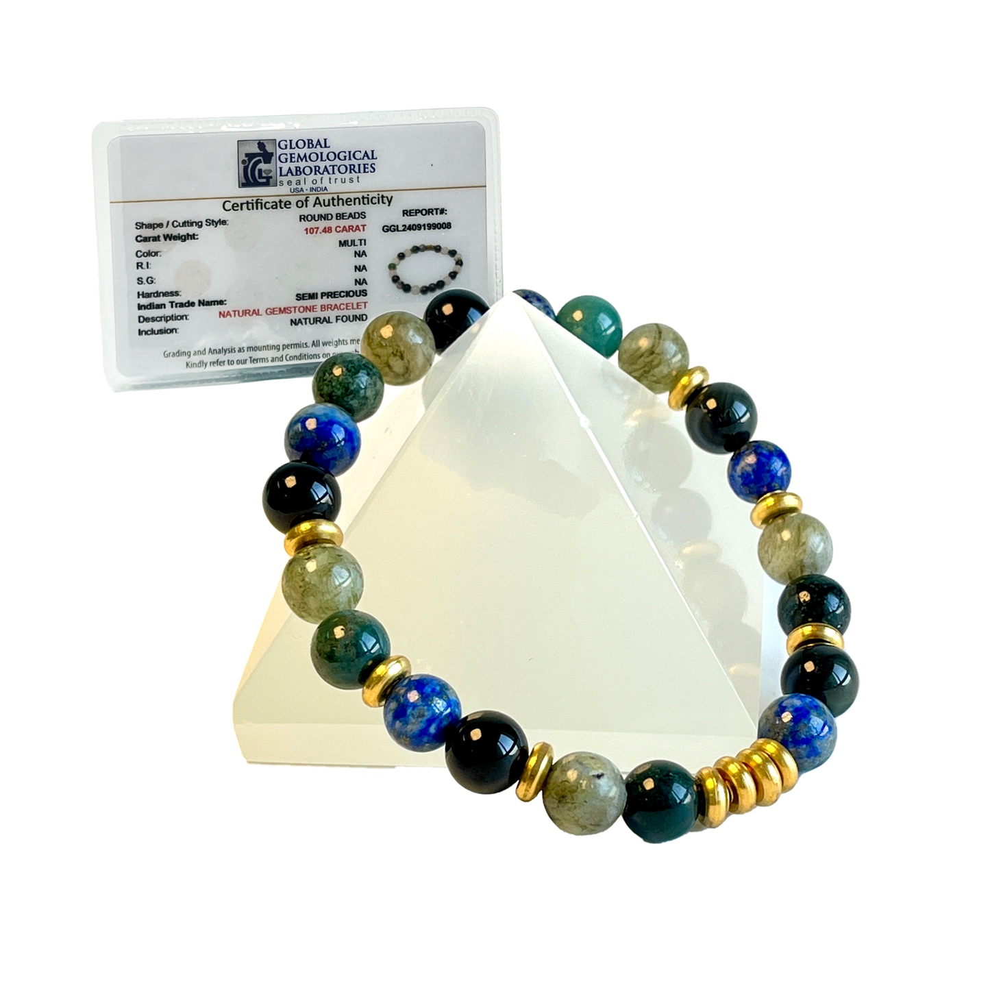 Libra Zodiac Gemstone Bracelet