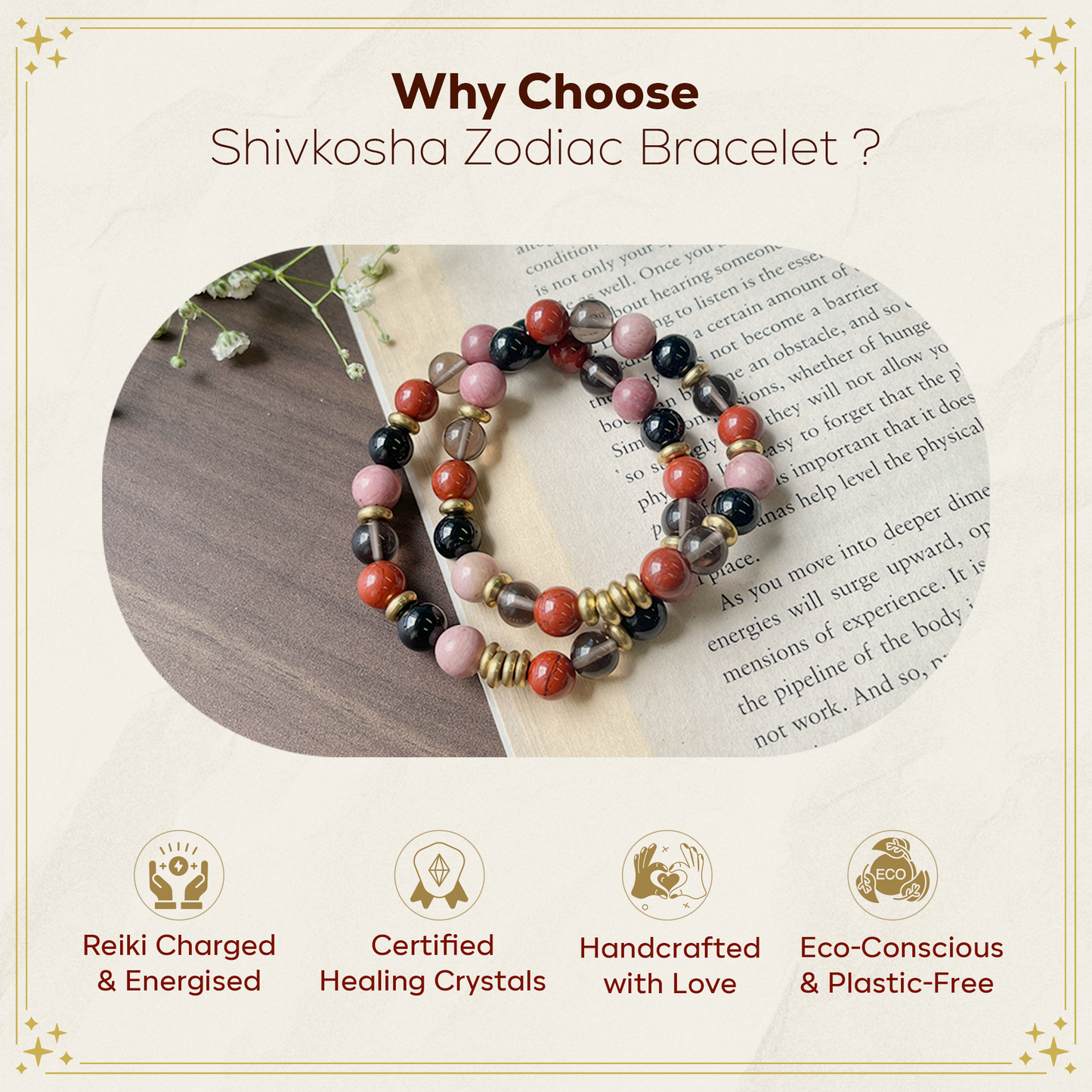 Scorpio Zodiac Gemstone Bracelet