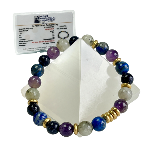 Sagittarius Zodiac Gemstone Bracelet