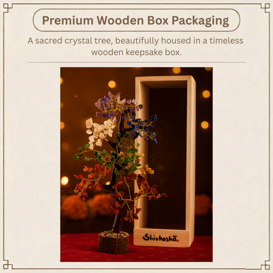 Seven Chakra Crystal Tree For Balance, Healing & Positivity