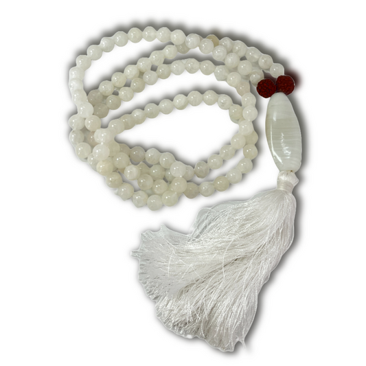 Moonstone Japa Mala For Inner Peace, Intuition & Emotional