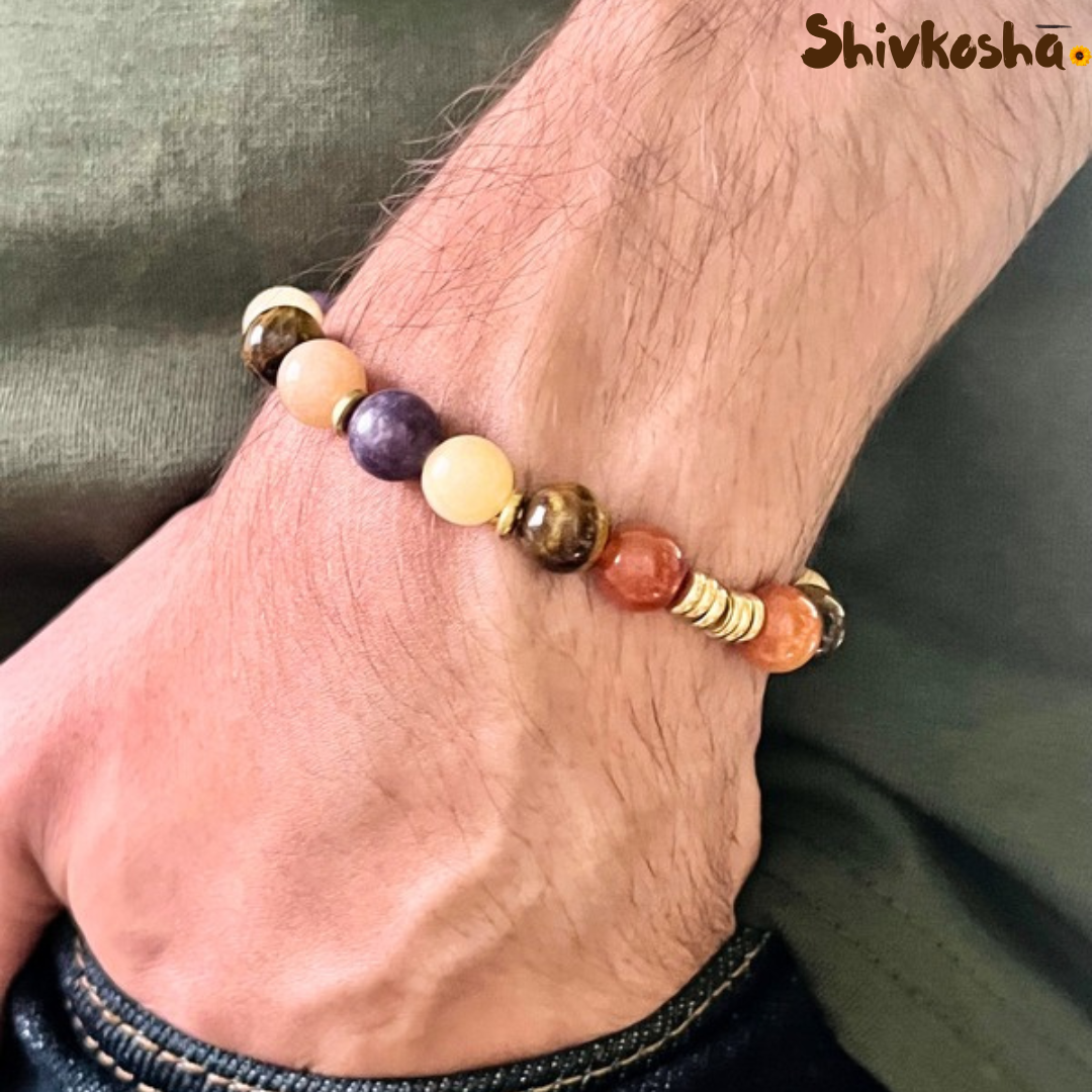 Pisces Zodiac Gemstone Bracelet