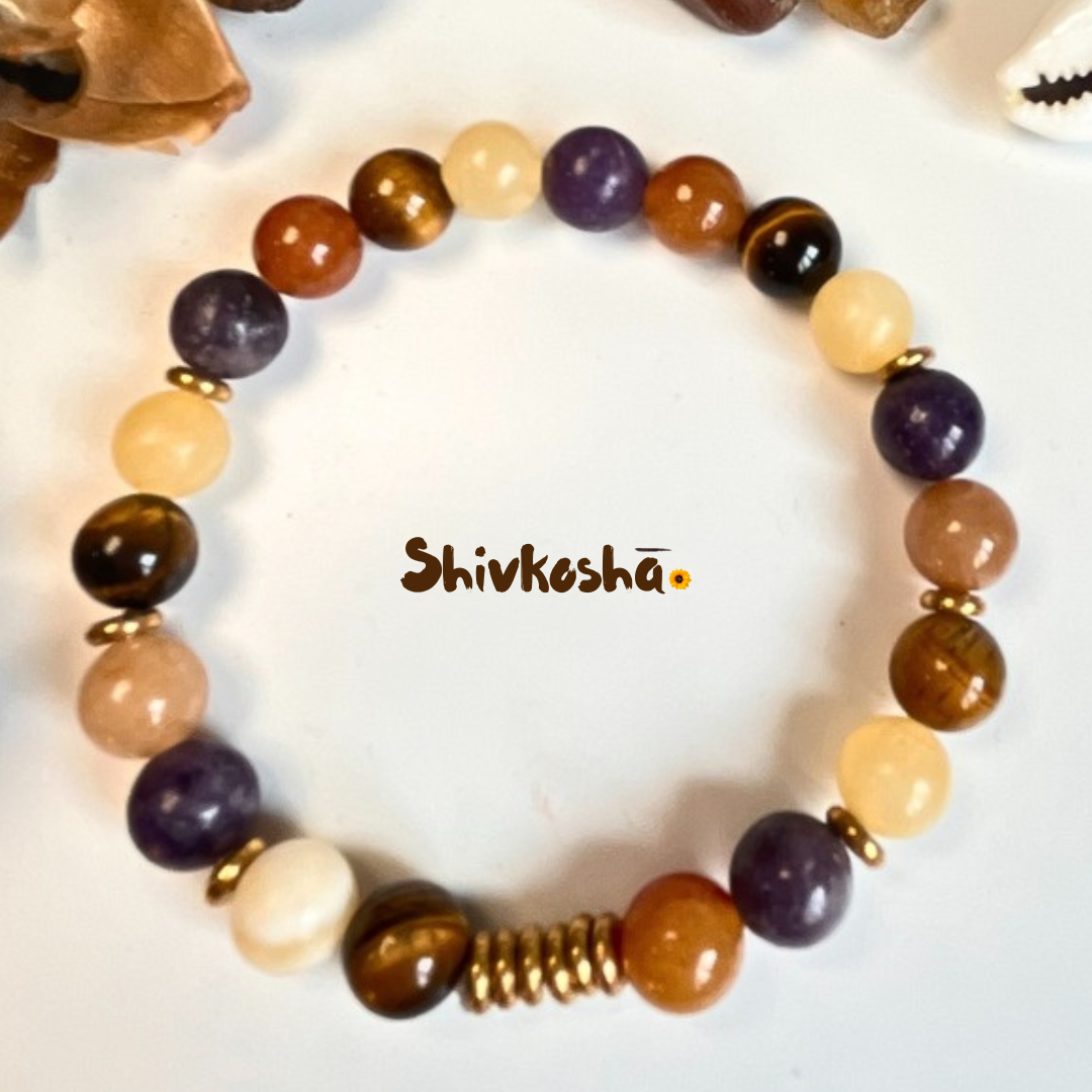 Pisces Zodiac Gemstone Bracelet