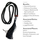 Black Tourmaline Japa Mala For Protection, Grounding, Resilience