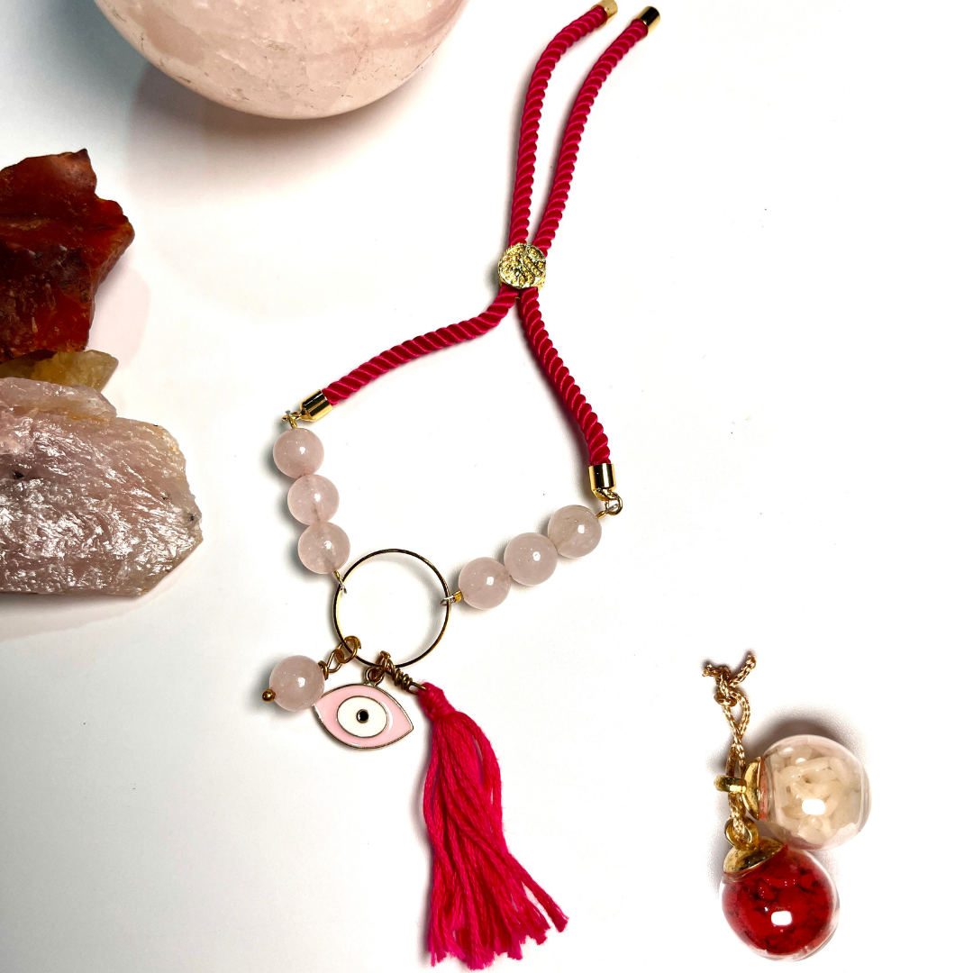 Designer Rose Quartz Bracelet Lumba for Love & Harmony