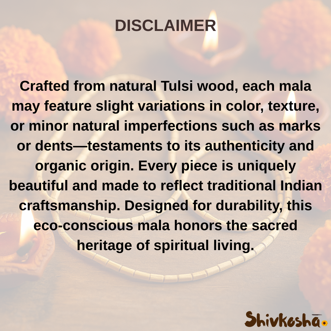 Original Tulsi Mala for Men & Women | Meditation, Chanting, and Prayer - ISKCON Style|