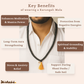 Natural Karungali Jaap Mala | 108 Ebony Wood Prayer Beads for Meditation Pooja & Mantra Chanting