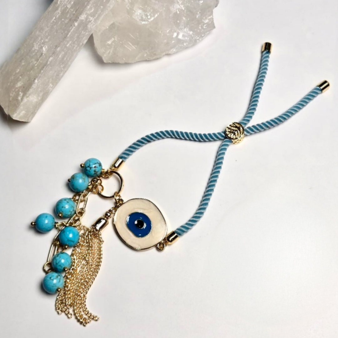 Designer Turquoise Evil Eye Lumba for Protection & Healing