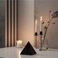 Natural Black Agate Pyramid - Protection, Energy & Healing for Home Decor, Reiki & Vastu