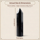 Natural Black Tourmaline Tower for Energy Protection, Grounding, and Negative Vibes Removal