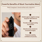Natural Black Tourmaline Tower for Energy Protection, Grounding, and Negative Vibes Removal
