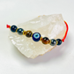 Protection Rakhi – Hematite, Tiger Eye & Black Obsidian