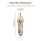 Dalmation Jasper Crystal Pendant with Gold-Tone Chain