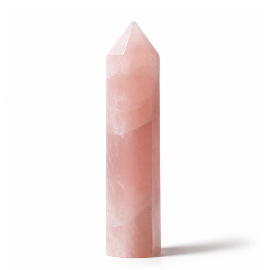 Natural Rose Quartz Tower – Crystal of Love, Harmony, Healing & Positive Energy for Home Decor