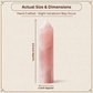 Natural Rose Quartz Tower – Crystal of Love, Harmony, Healing & Positive Energy for Home Decor