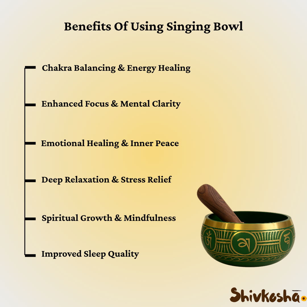 Green Tibetan Singing Bowl – Handcrafted Sound Healing Instrument