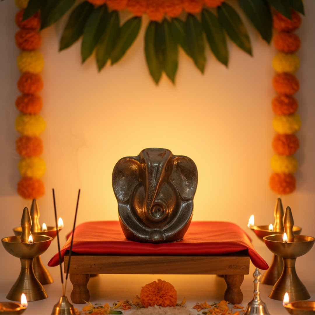 Pyrite Ganesha Idol
