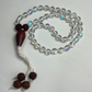 Aura Quartz Japa Mala For Energy Alignment, Positivity & spiritual Awakening (54 beads)