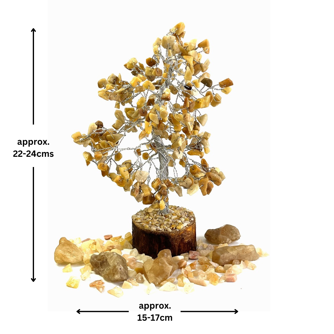 Yellow Aventurine Crystal Tree For Prosperity, Confidence & Positivity