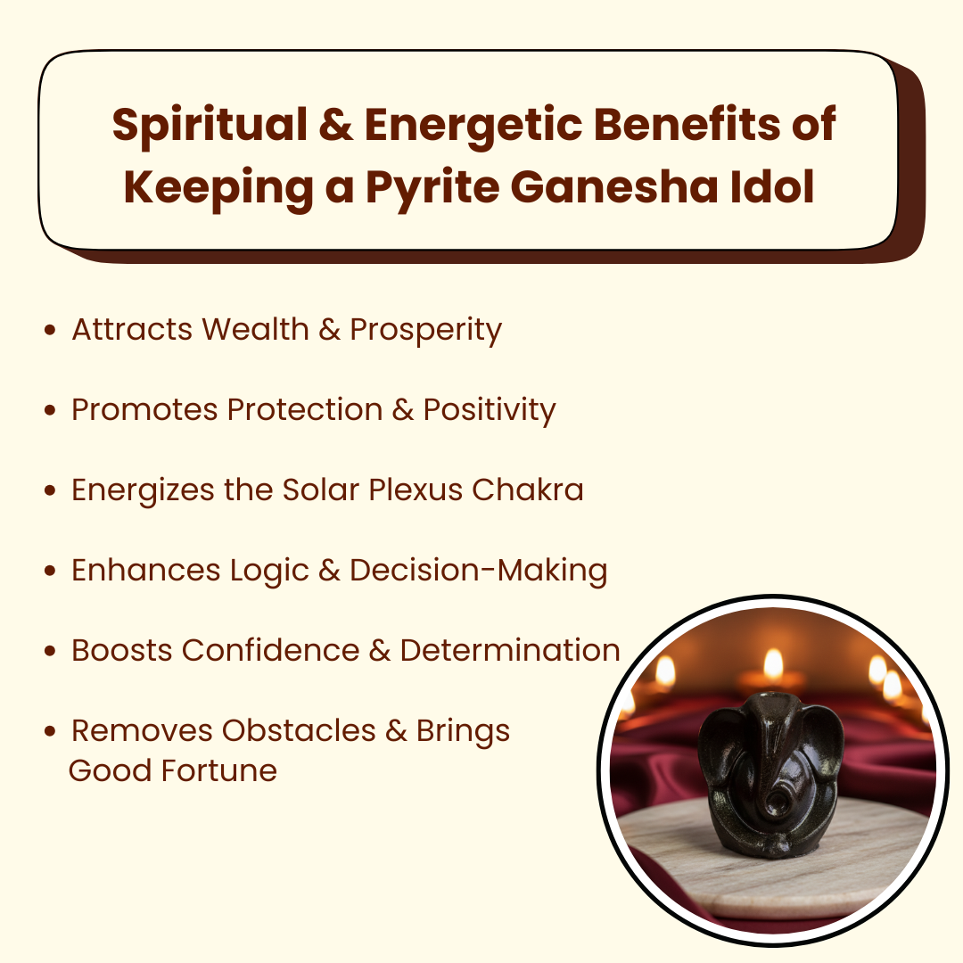 Pyrite Ganesha Idol
