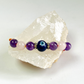 Amethyst & Rose Quartz Rakhi with Evil Eye – Love, Peace & Protection