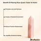 Natural Rose Quartz Tower – Crystal of Love, Harmony, Healing & Positive Energy for Home Decor