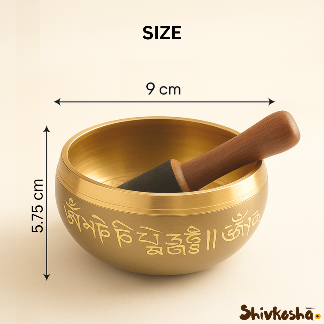 Bronze Tibetan Singing Bowl – Handcrafted Sound Healing Instrument