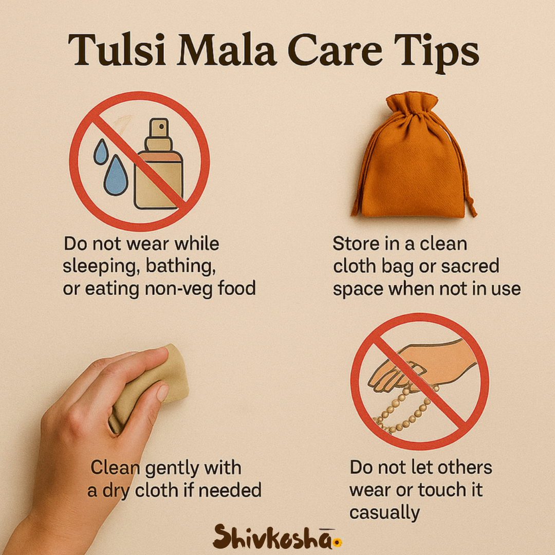 Original Tulsi Mala for Men & Women | Meditation, Chanting, and Prayer - ISKCON Style|