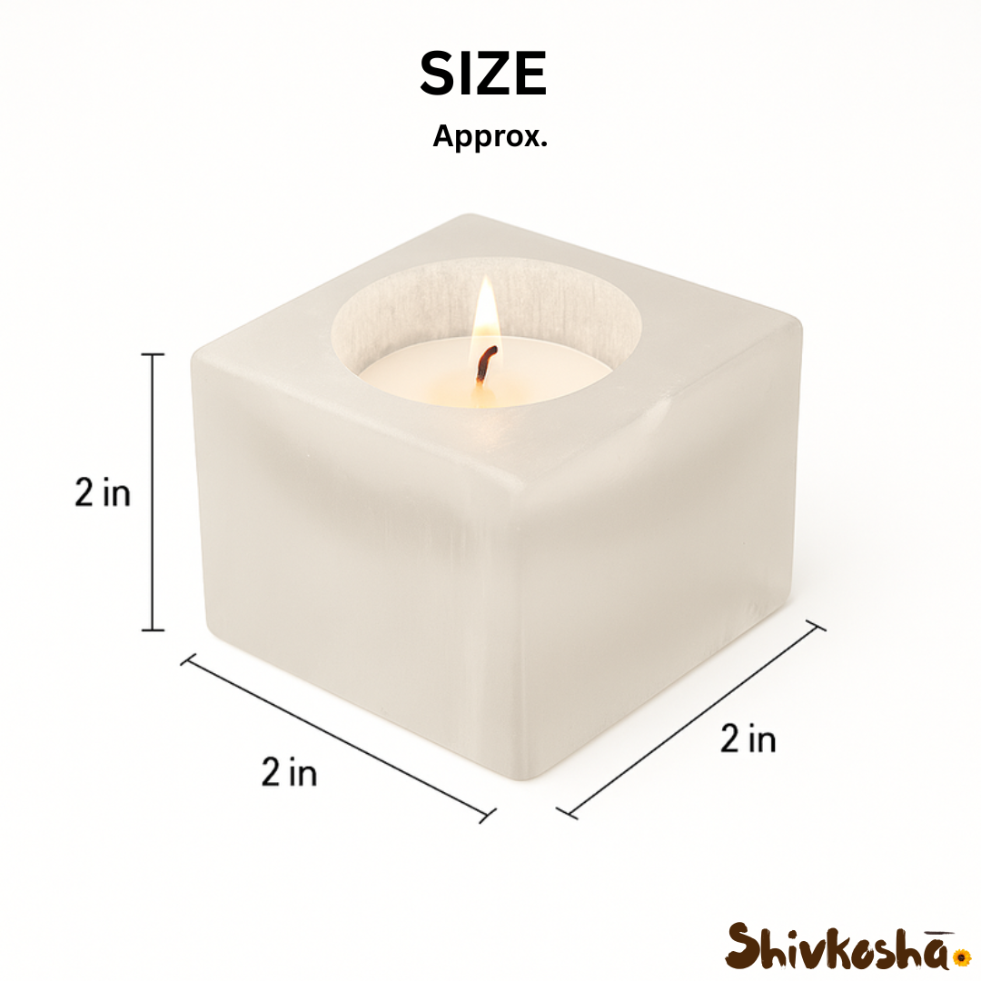 Natural Selenite Crystal Lamp For Positivity & Wellness