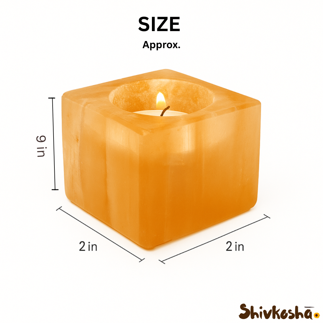 Natural Selenite Crystal Lamp For Positivity & Wellness