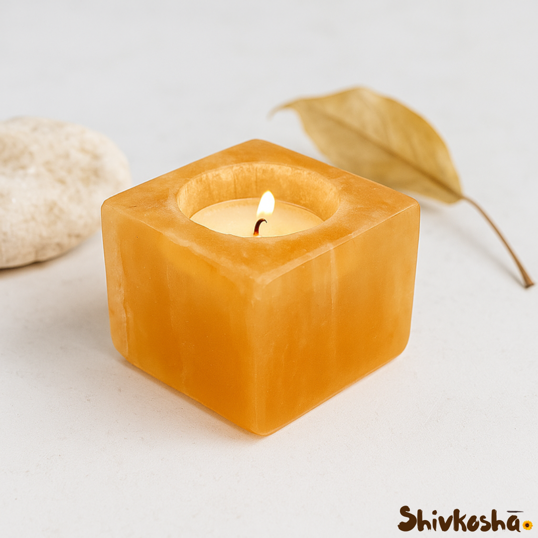 Natural Selenite Crystal Lamp For Positivity & Wellness