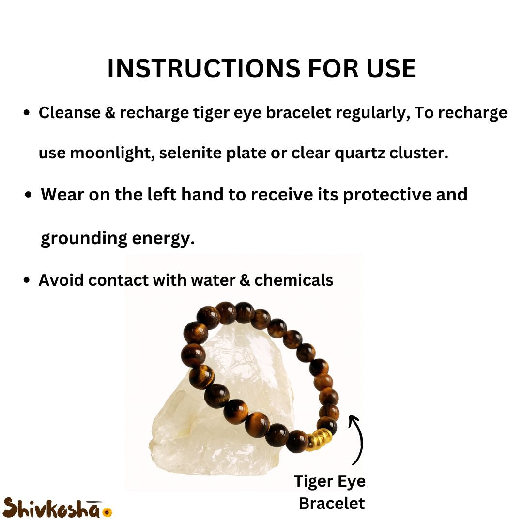 Tiger Eye Bracelet – Stone of Courage, Focus & Protection