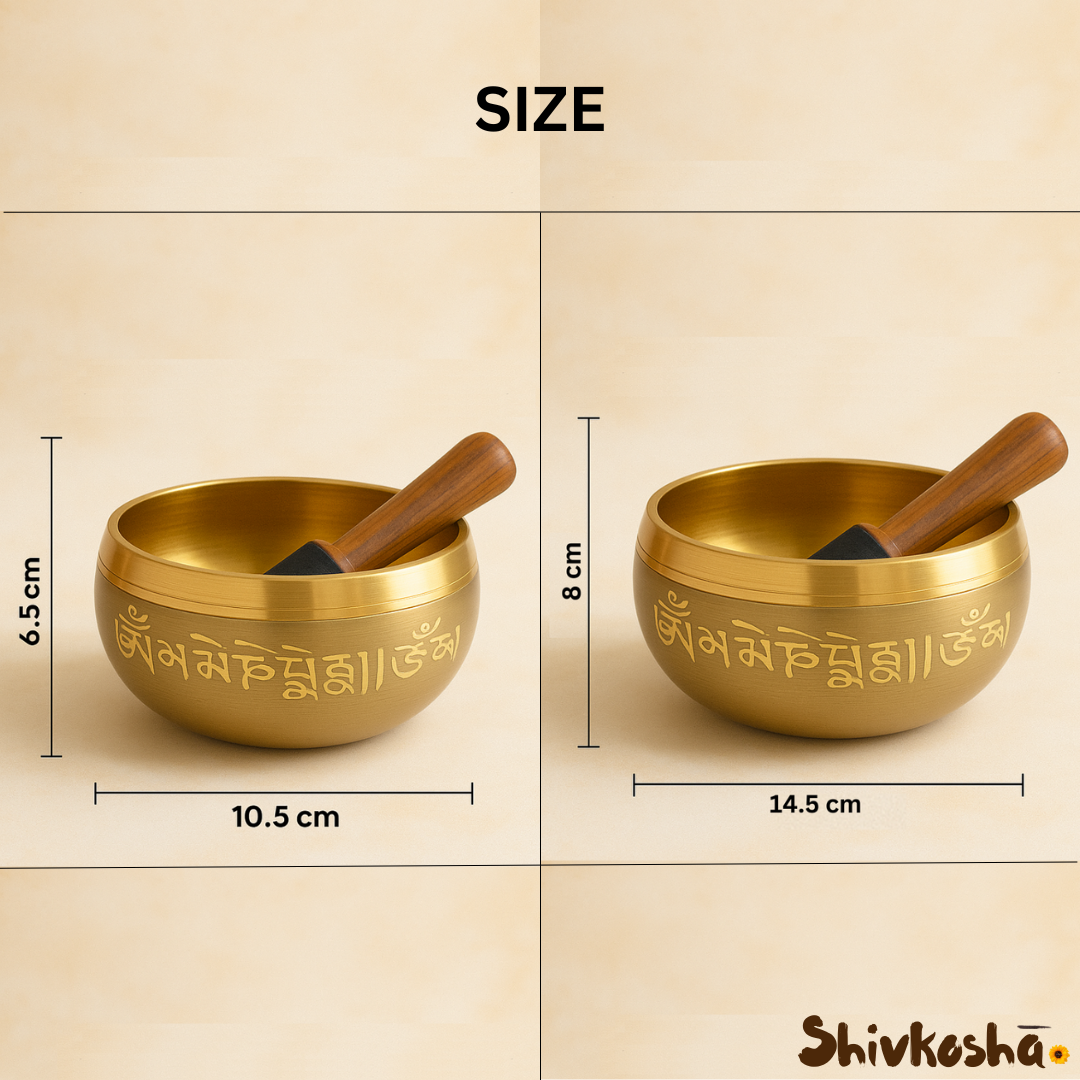 Bronze Tibetan Singing Bowl – Handcrafted Sound Healing Instrument
