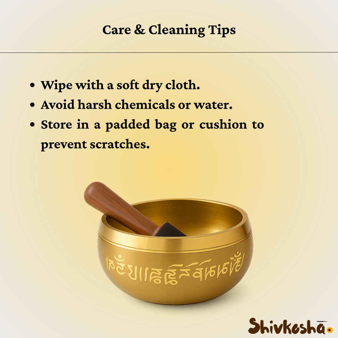 Bronze Tibetan Singing Bowl – Handcrafted Sound Healing Instrument