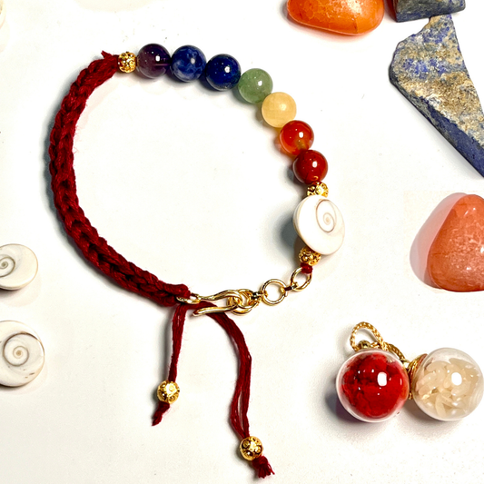 7 Chakra Bracelet Rakhi for Chakra Balancing & Protection