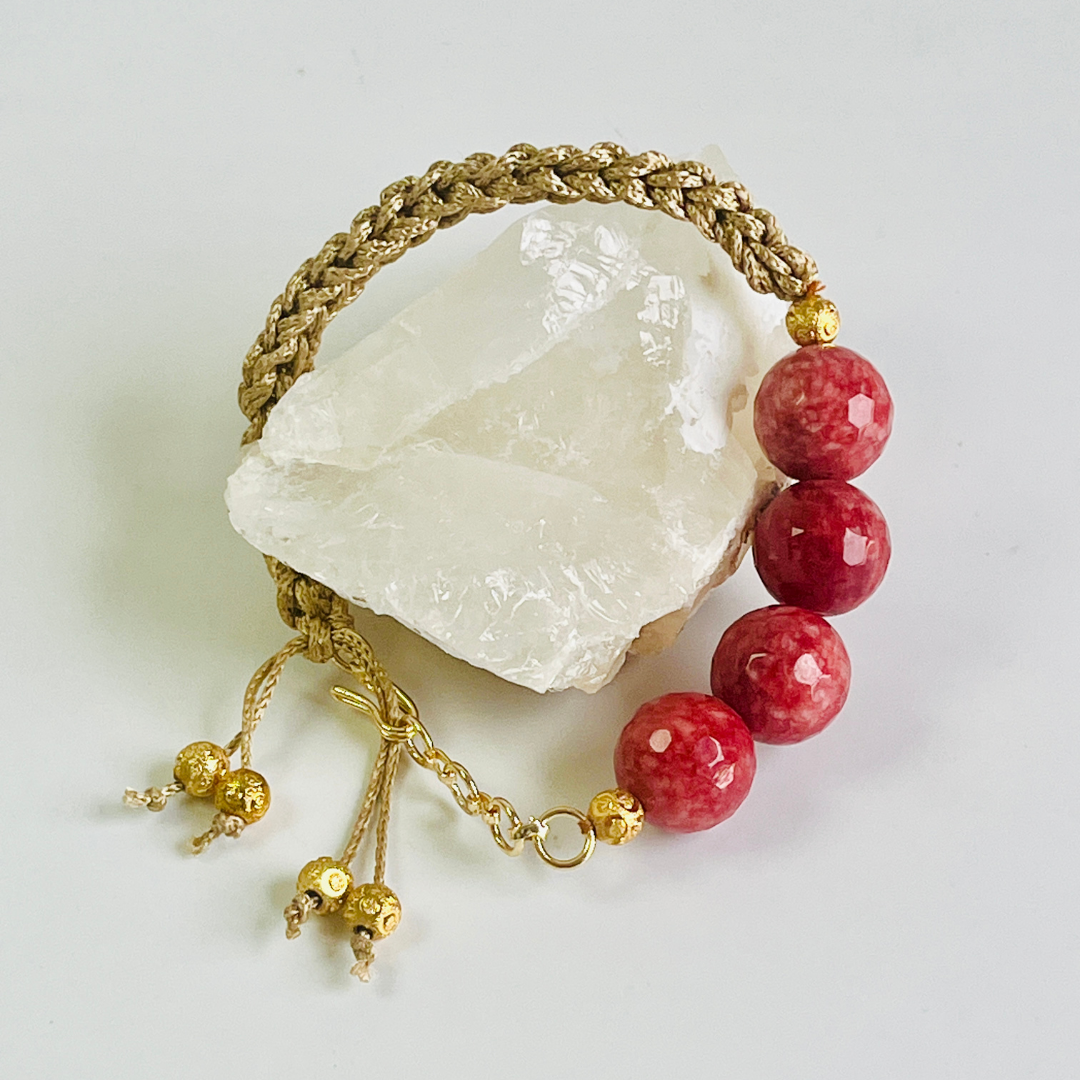 Dragon Vein Agate Rakhi – 12mm Beads for Strength & Protection