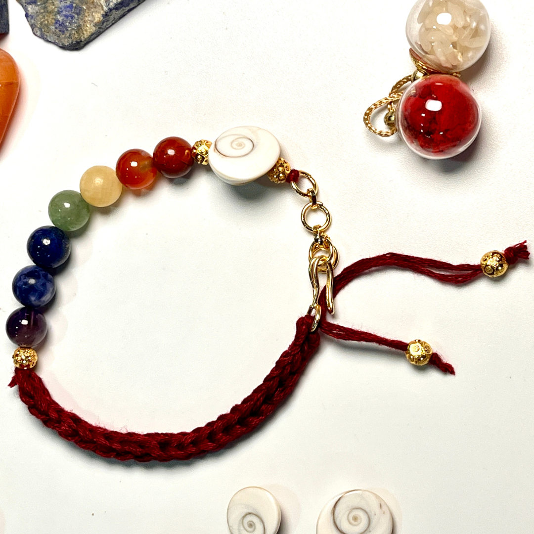 7 Chakra Bracelet Rakhi for Chakra Balancing & Protection