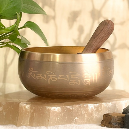 Bronze Tibetan Singing Bowl – Handcrafted Sound Healing Instrument
