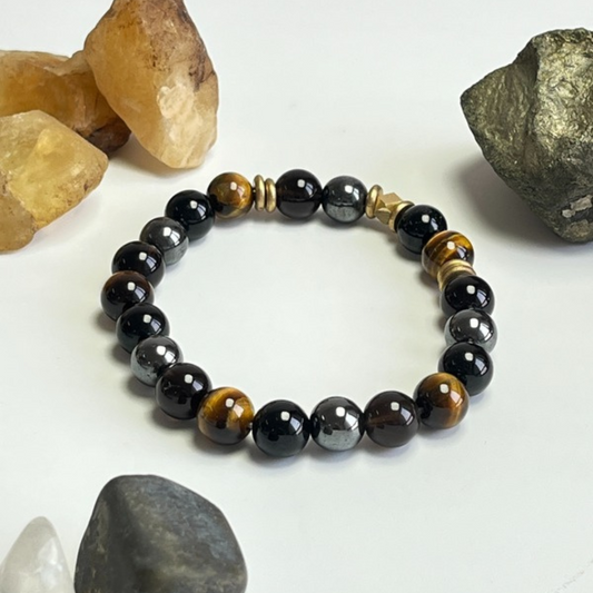 Triple Protection Gemstone Bracelet