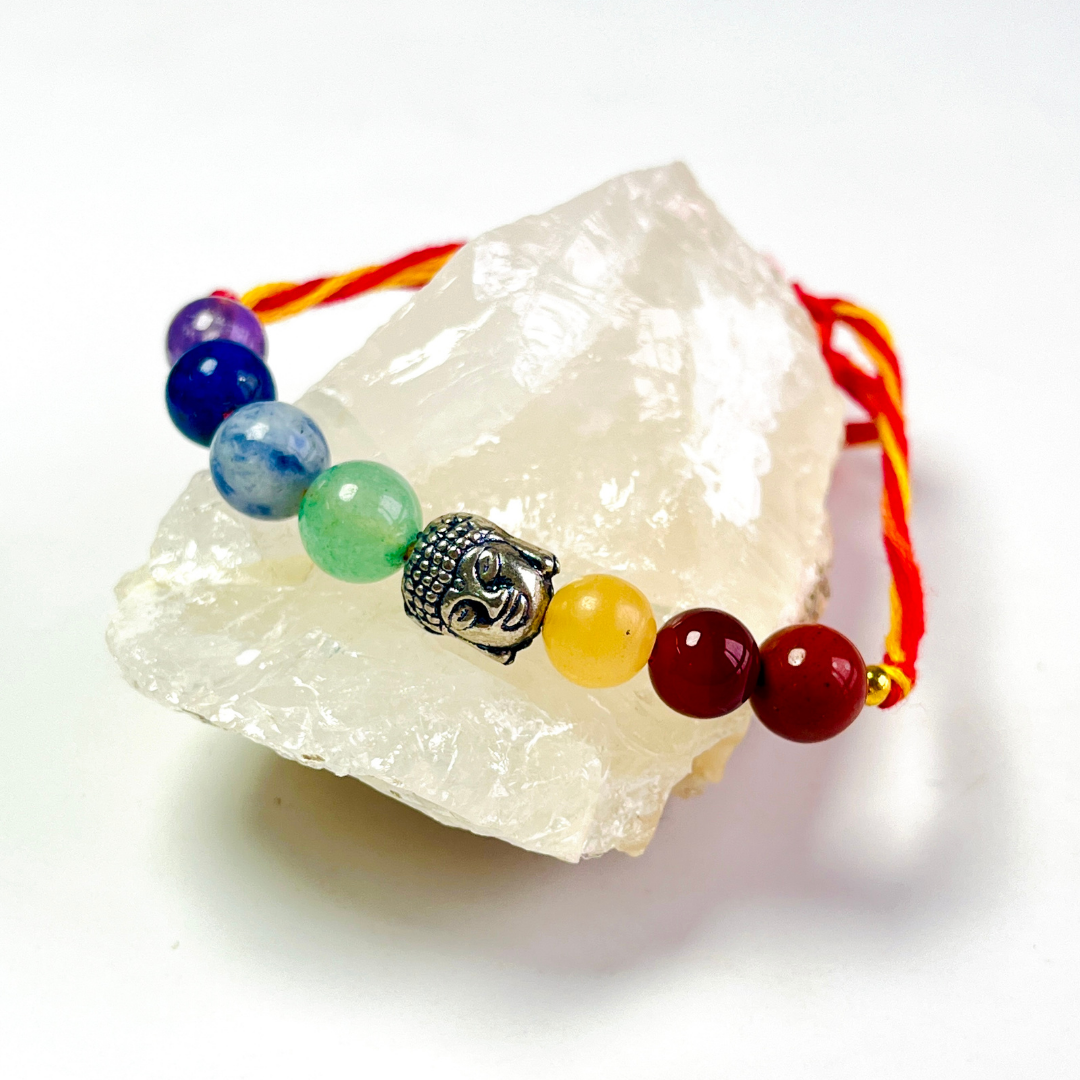 7 Chakra Rakhi with Buddha Charm – Balance, Peace & Protection