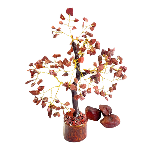 Red Jasper Crystal Tree For Strength, Stability & Positive Energy