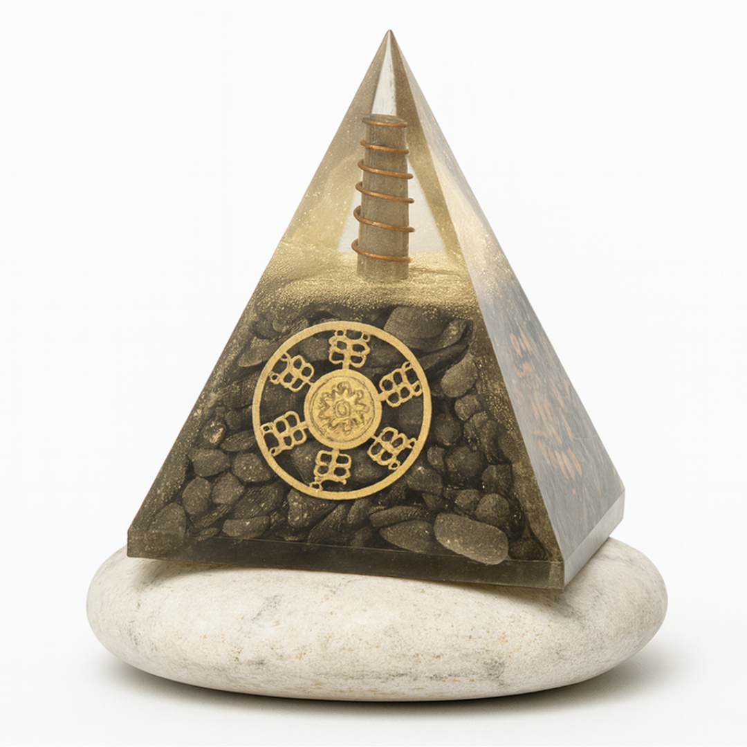 Pyrite Orgonite Pyramid