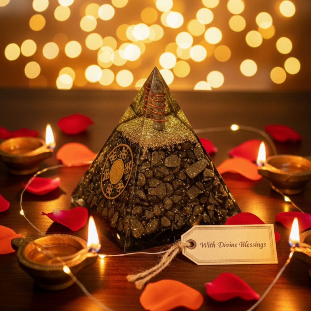 Pyrite Orgonite Pyramid