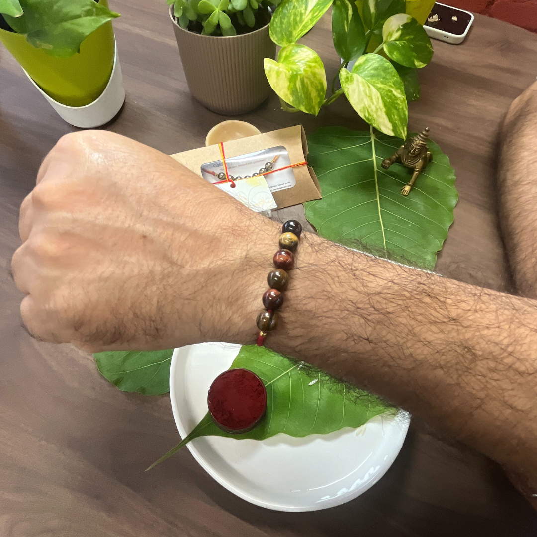 Tiger Eye Rakhi – For Confidence, Focus & Protection